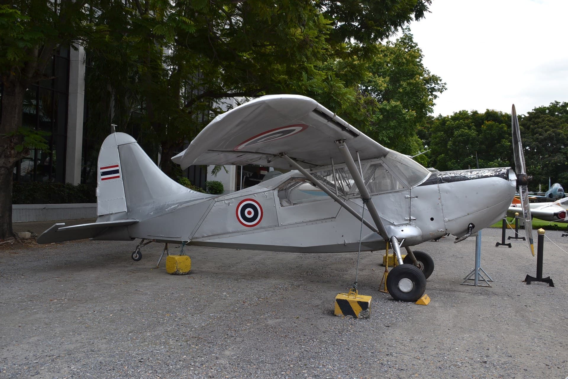 A Stinson L-5B Sentinel preserved at the Royal Thai Air Force Museum, Bangkok