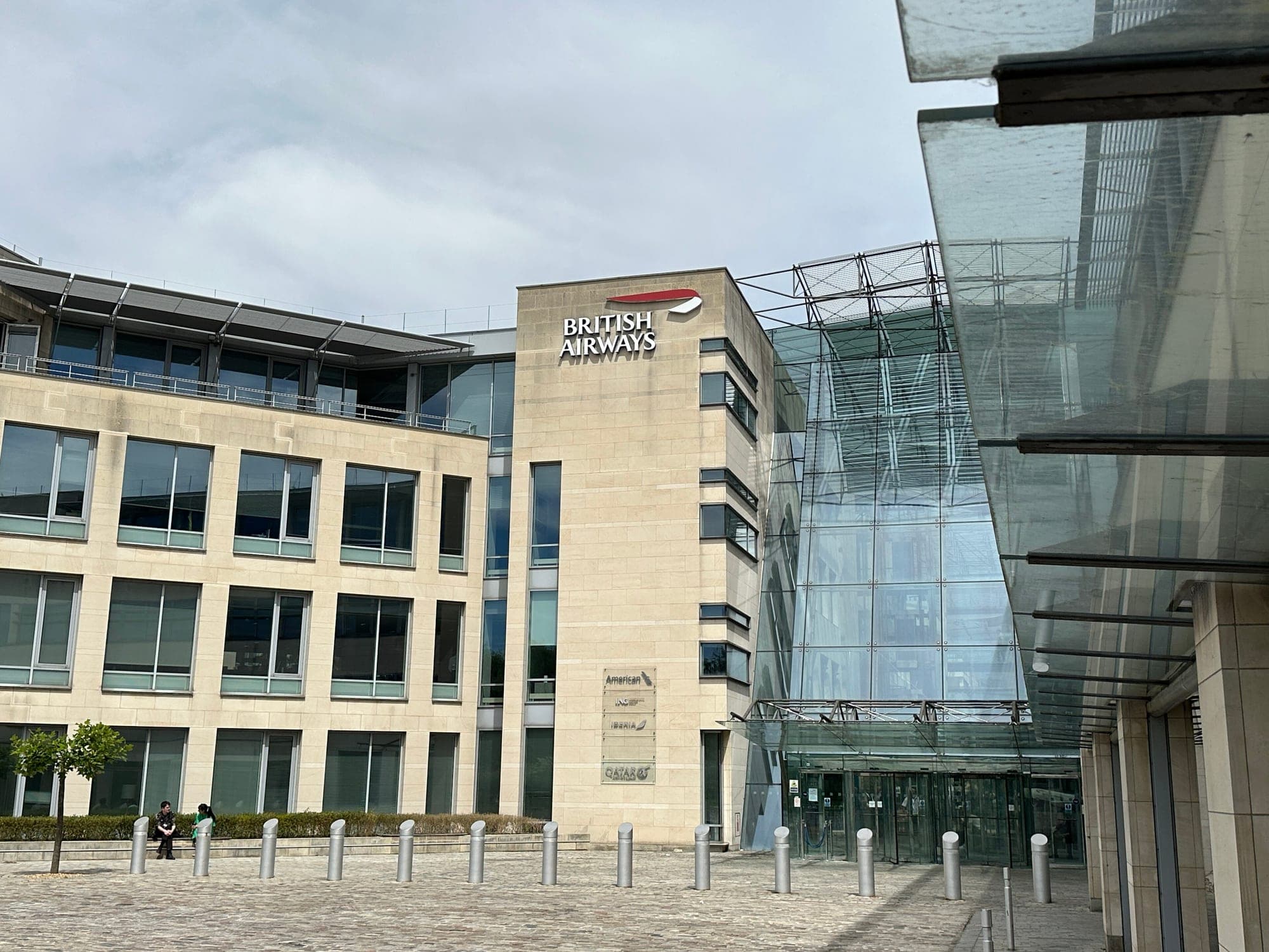 Waterside, the British Airways head office at Harmondsworth near Heathrow, in June 2024.