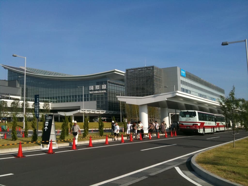 The new international terminal, today's Terminal 3, in September 2010, a month before it opened