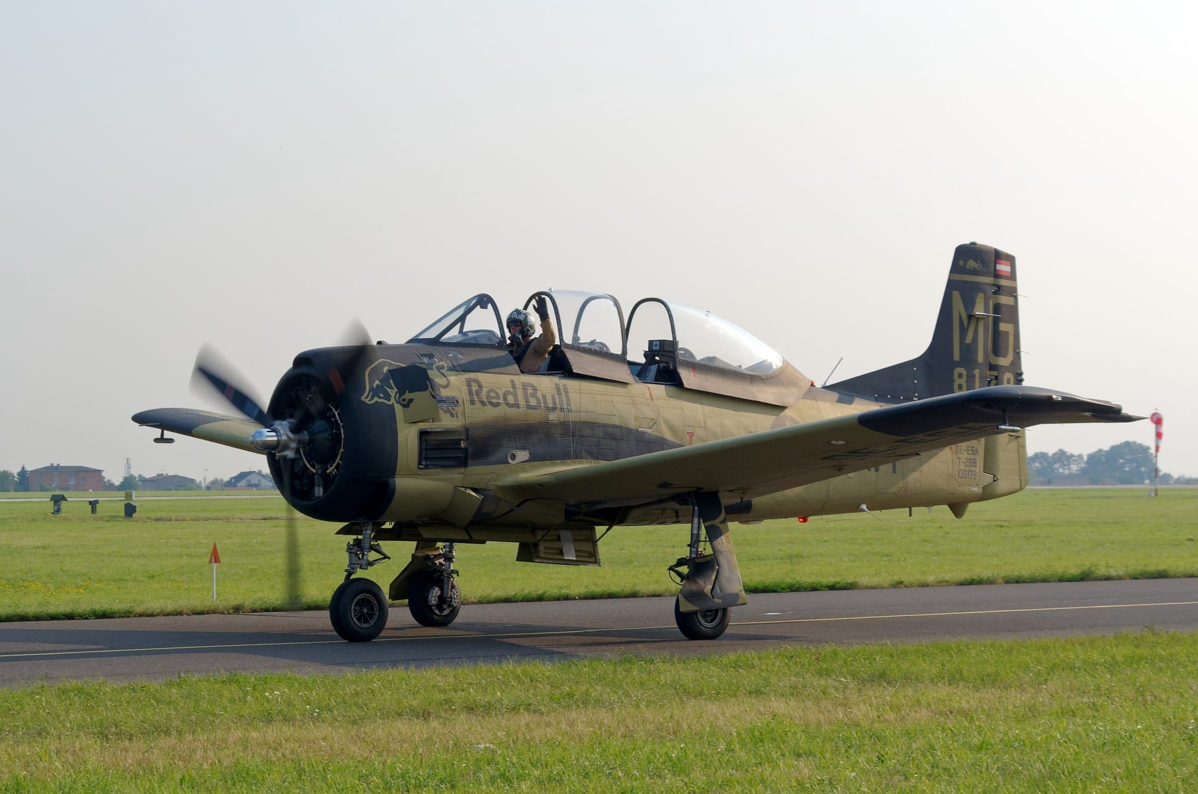 A North American T-28 Trojan of the Flying Bulls at the Radom Air Show in 2017