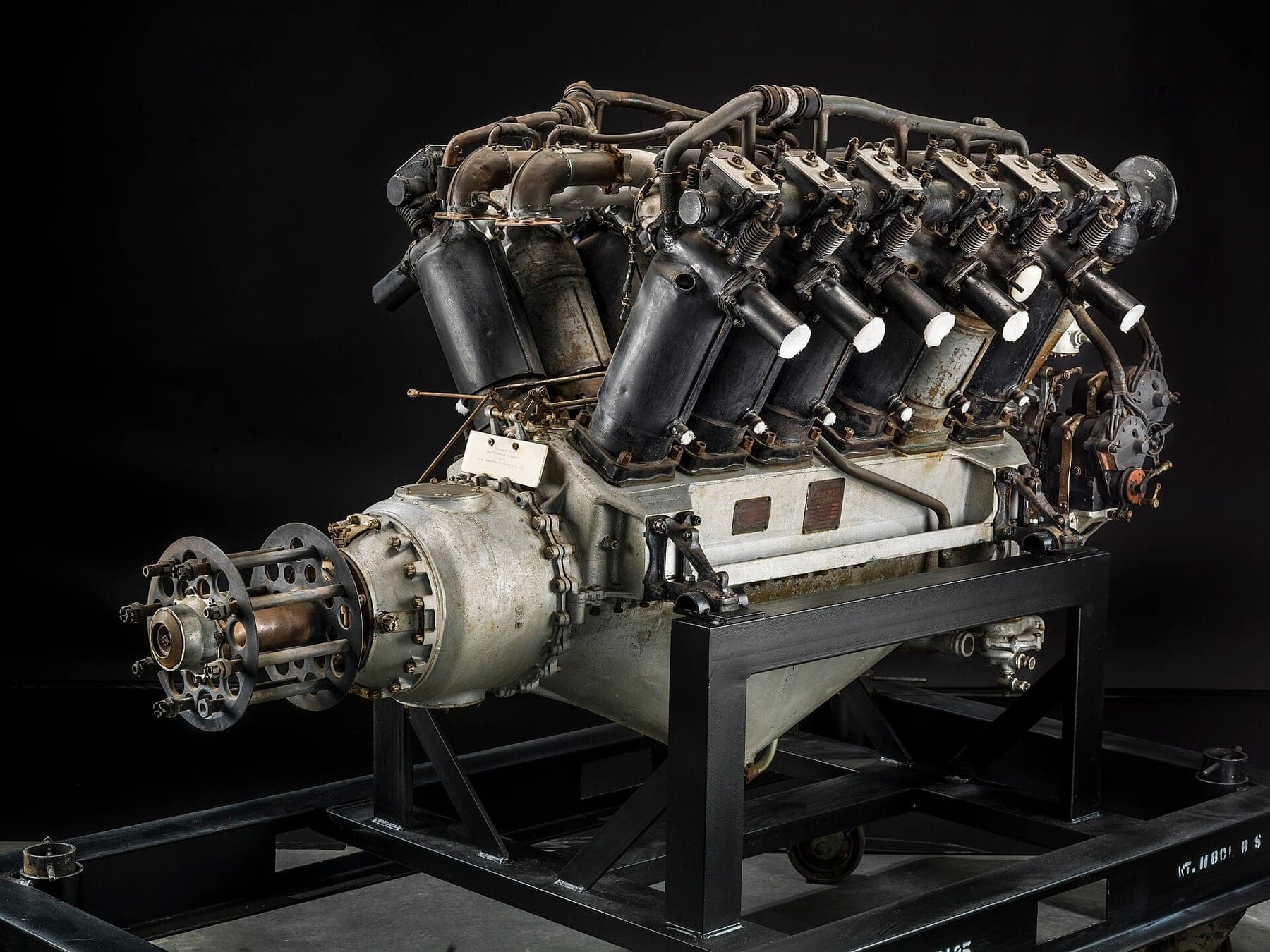 A Rolls-Royce Eagle VIII V-12, the engine type that powered the Vimy