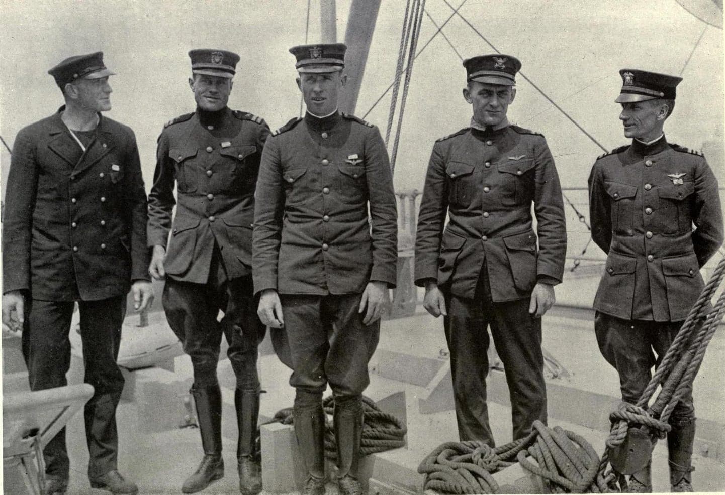 The crew of the NC-4, with Albert C. Read at right