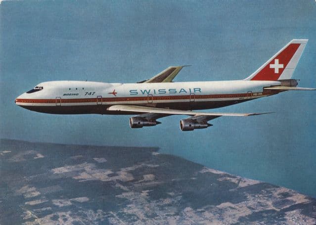 A Boeing 747 in 1969, the year the type first flew
