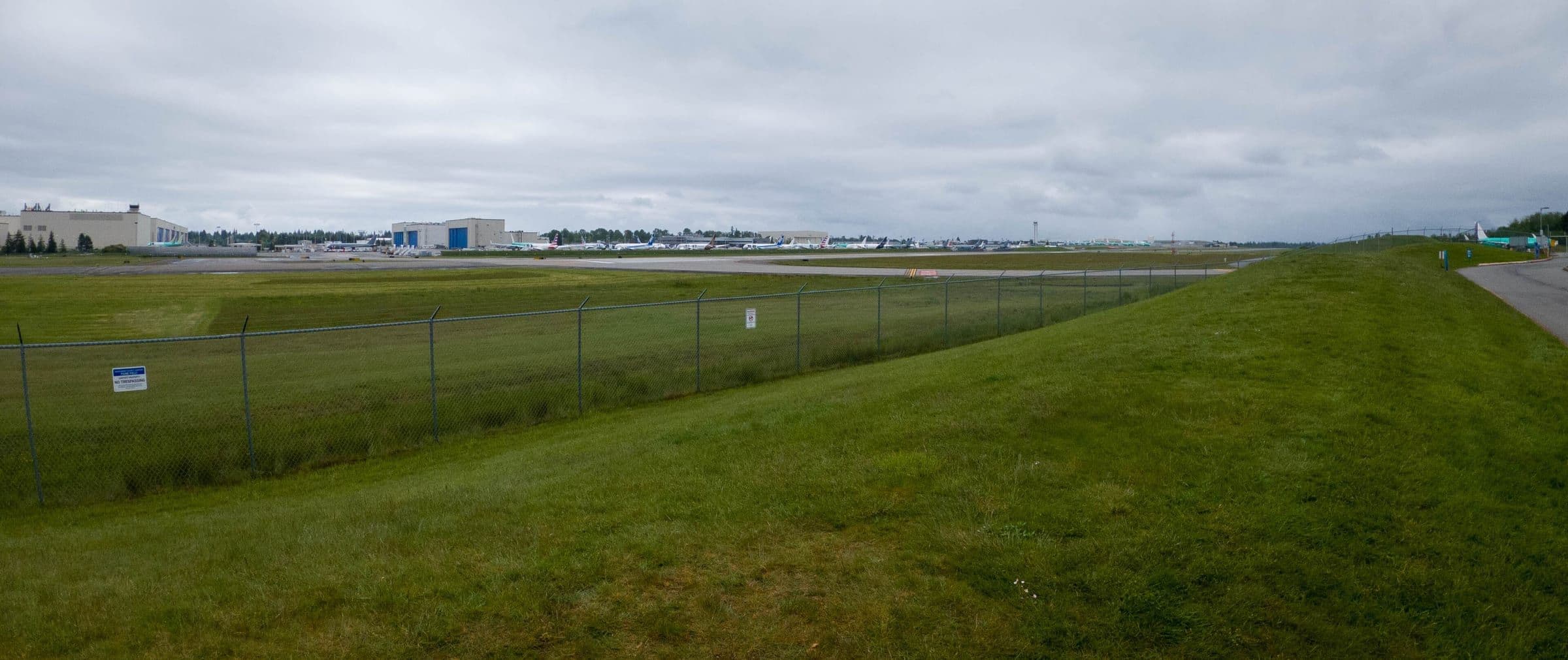 Paine Field at Everett in 2022, the airfield the 747 first flew from