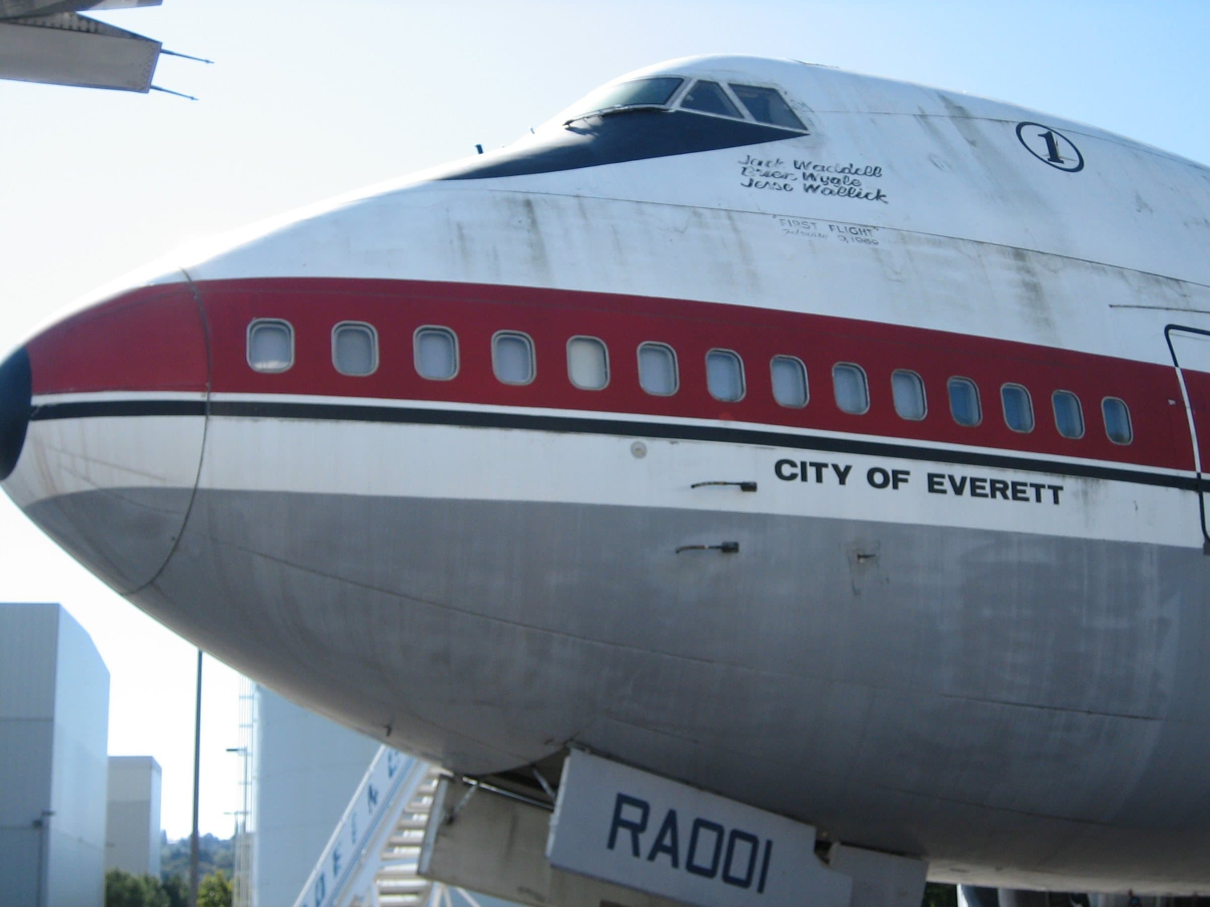 The prototype 747 on display in 2005