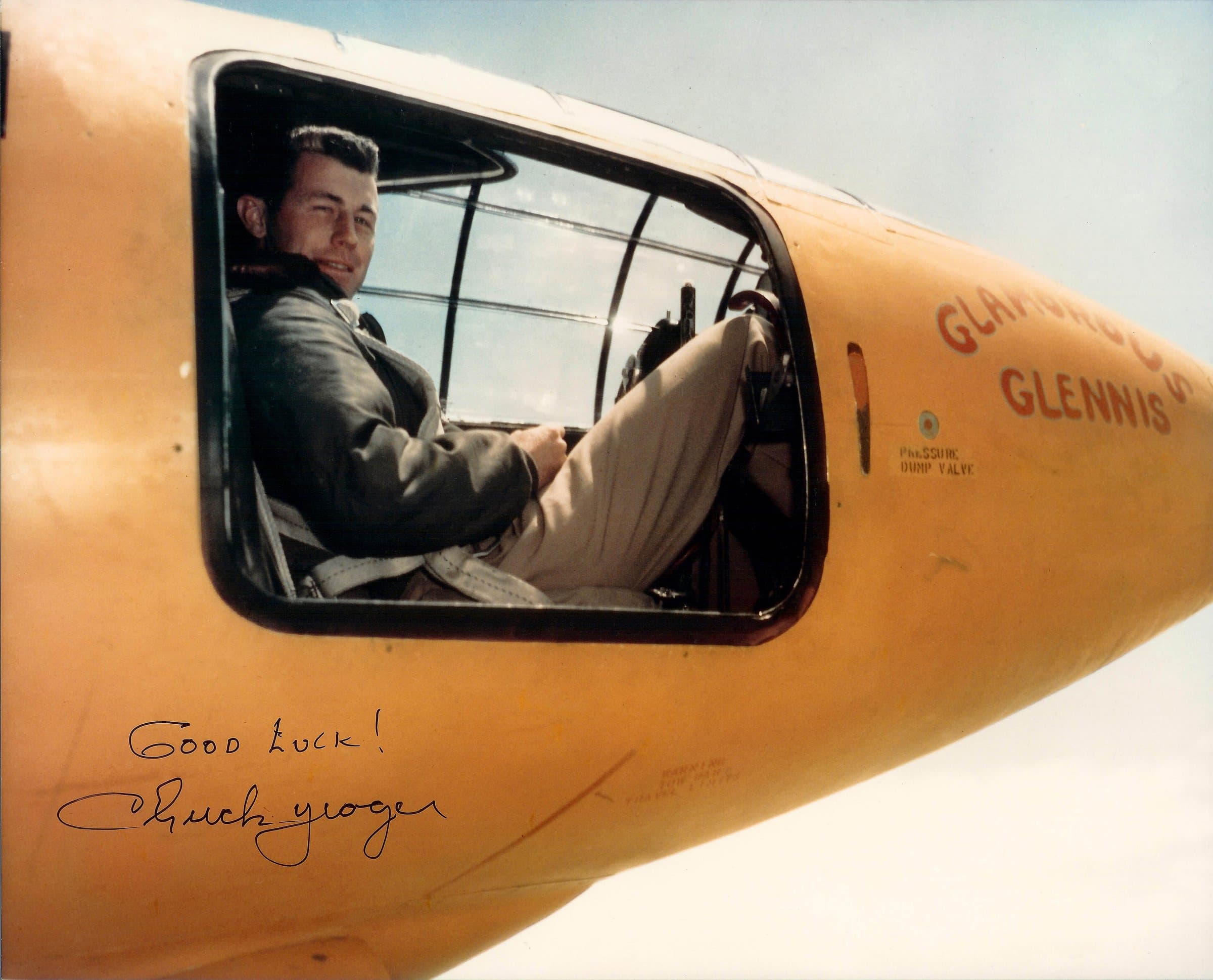 Chuck Yeager with the Bell X-1 in 1947