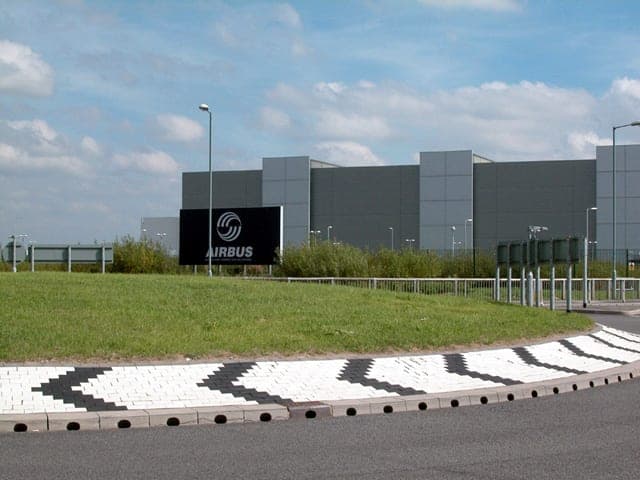 The Airbus wing factory at Broughton in North Wales, where every Airbus airliner's wings are built