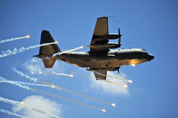 An AC-130 Hercules gunship of the 16th Special Operations Squadron